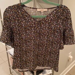 LOFT floral blouse